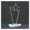 Star Design Clear Acrylic Trophy ACR1123