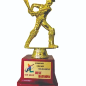 Gold Cricket Batsman Classic Trophy – Best Batsman Award